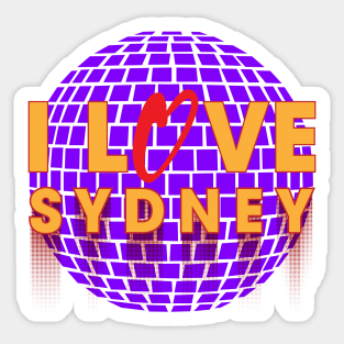 I Love Disco Sydney Sticker